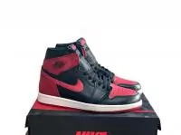 chaussures air jordan 1 mid de bred 554724-074 red